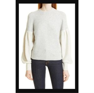 Ted Baker Esmeyy Contrast Sleeve Sweater Sz 6 / XL